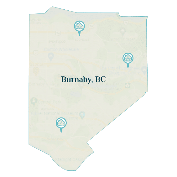 cleaning services burnaby map